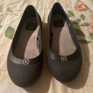 Croc flats GREY size 6